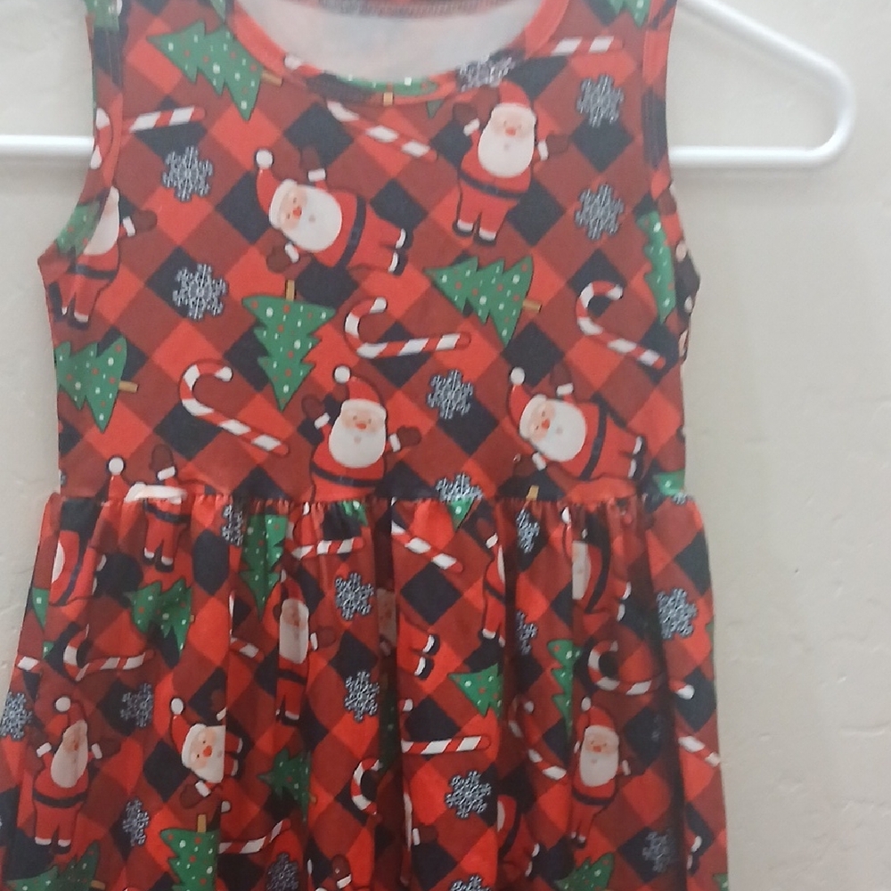 Christmas Festival Santa and Candy Cane Dress
